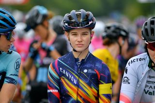 PLOUAY FRANCE AUGUST 30 Neve Bradbury of Australia and Canyon SRAM Racing Team during the 20th GP de Plouay Lorient Agglomration Trophe Ceratizit 2021 a 1504km one day race from Plouay to Plouay GrandPrixPlouay OuestFrance on August 30 2021 in Plouay France Photo by Luc ClaessenGetty Images