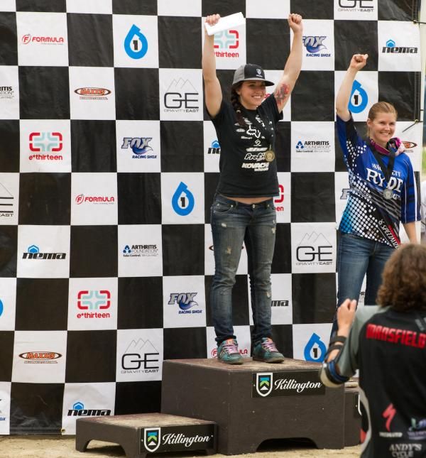 Women's podium