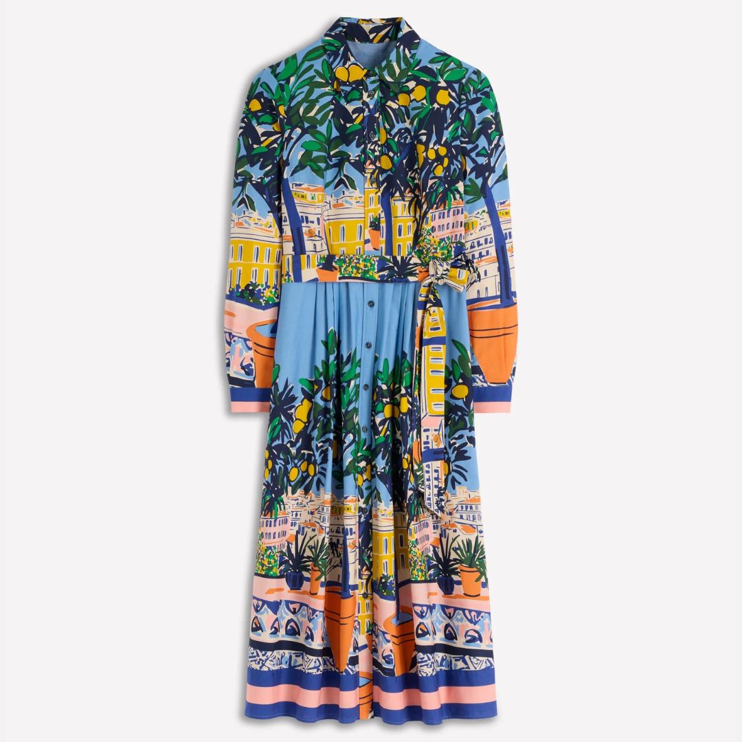 Boden Alexa Long Sleeve Midi Dress