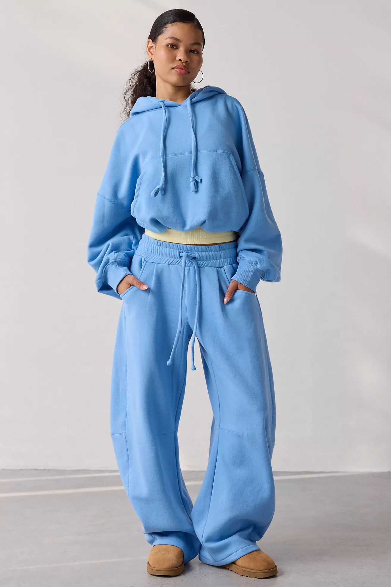 Out From Under Essential Barrel Leg Full Length Sweatpants