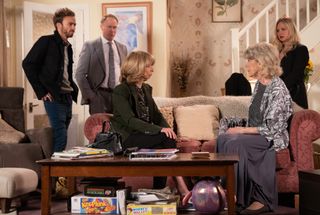 Audrey Roberts tells her family about her suicide attempt