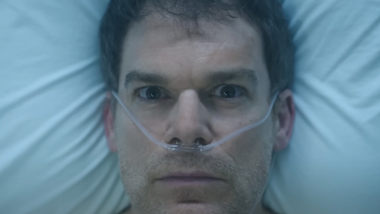 Michael C. Hall awake on a hospital bed on Dexter: Resurrection