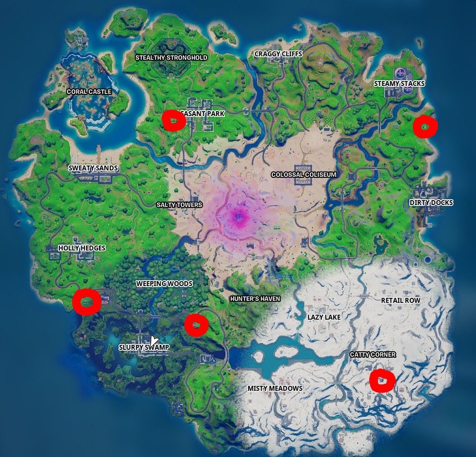 Fortnite Snowmando Outpost Locations Where To Visit Different Snowmando Outposts Pc Gamer