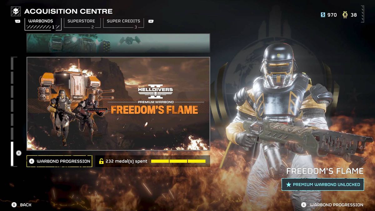 Helldivers freedom&#039;s flame warbond