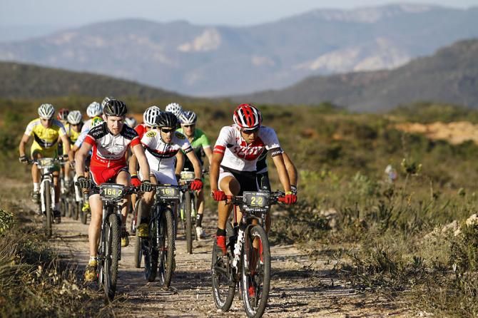 Pro riders during stage 6 of the Brasil Ride