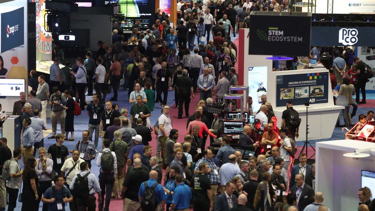 Crowds at InfoComm 2023