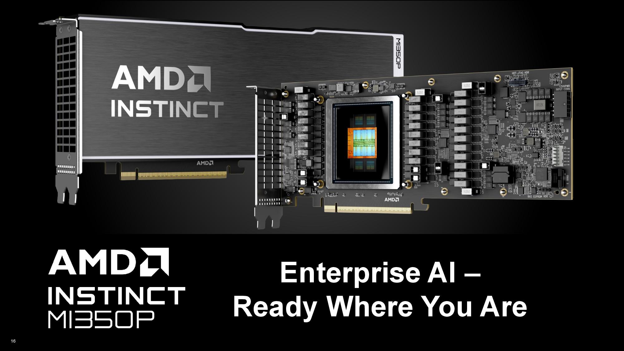 AMD Instinct MI350P PCIe Card Press Deck