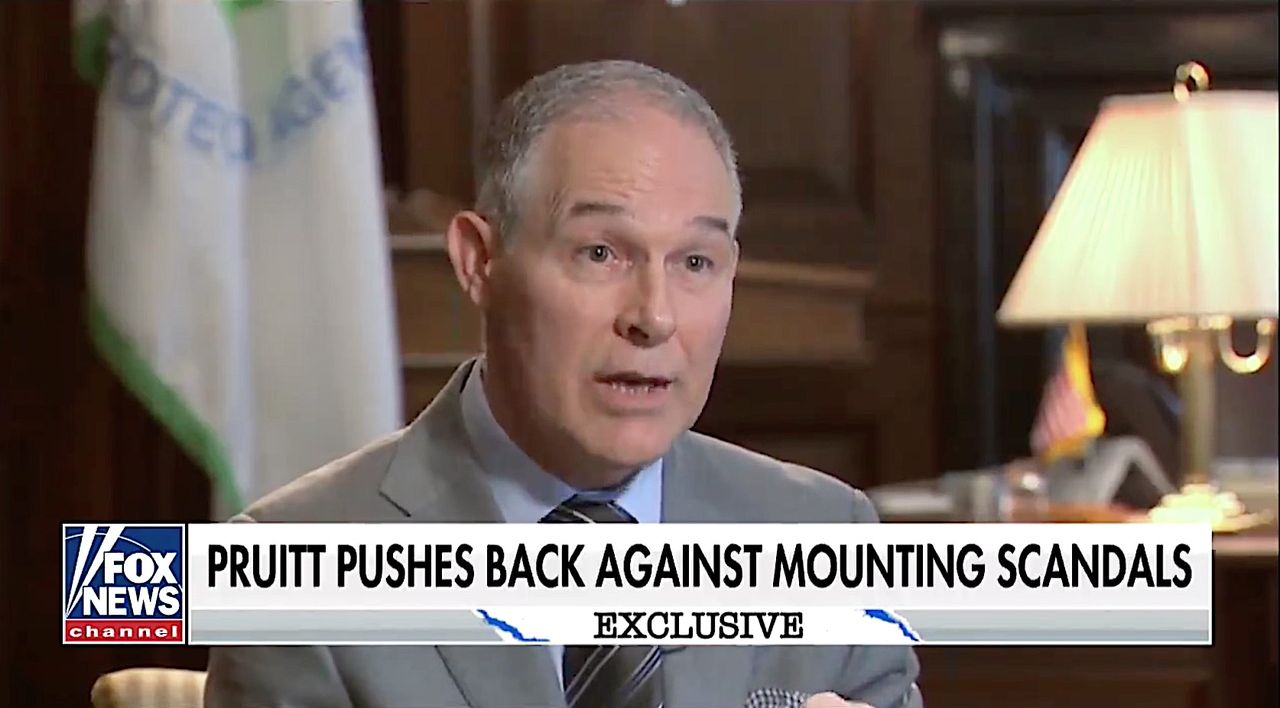 Scott Pruitt pleads his case to Fox News