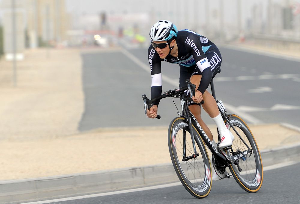 Niki Terpstra on course Tuesday.