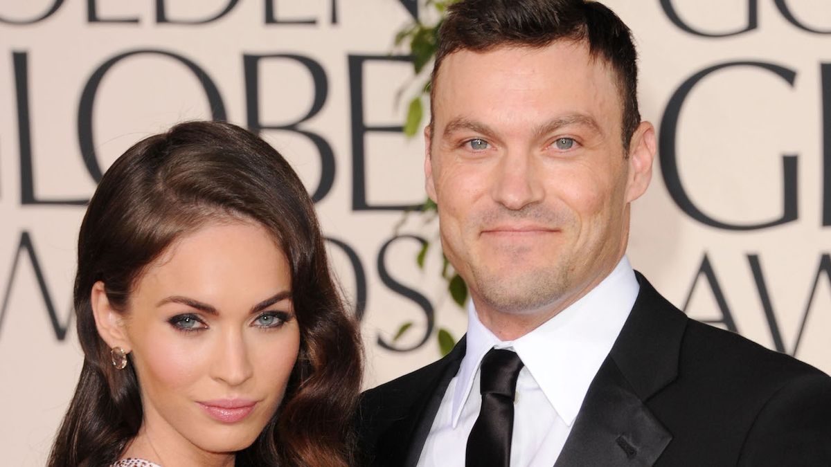 Megan Fox and Brian Austin Green at the Golden Globes