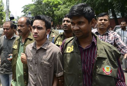 Bangladeshi police make an arrest