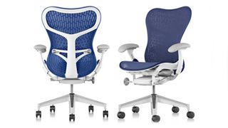 Two examples of the Herman Miller Mirra 2 chairs