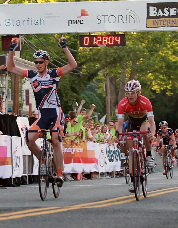 Clinton Avery (Champion System Pro Cycling Team) takes the win. That pre-race strategy meeting must have done the trick.