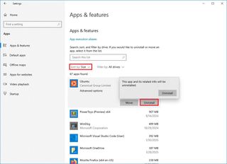 Windows 10 uninstall apps