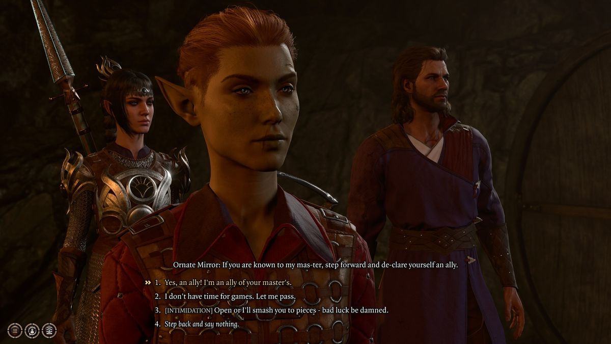 Baldur's Gate 3 cellar door - Talking to the Ornate Mirror