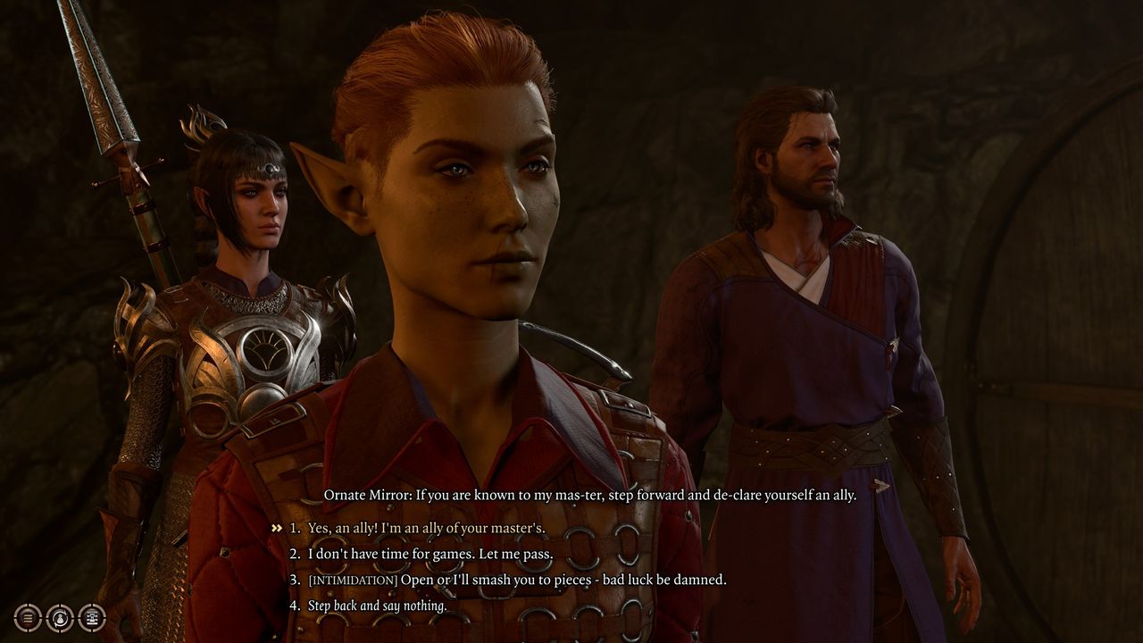 Baldur's Gate 3 cellar door - Talking to the Ornate Mirror