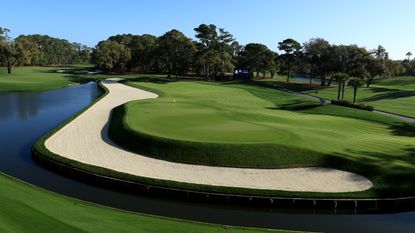 The 11th hole at TPC Sawgrass