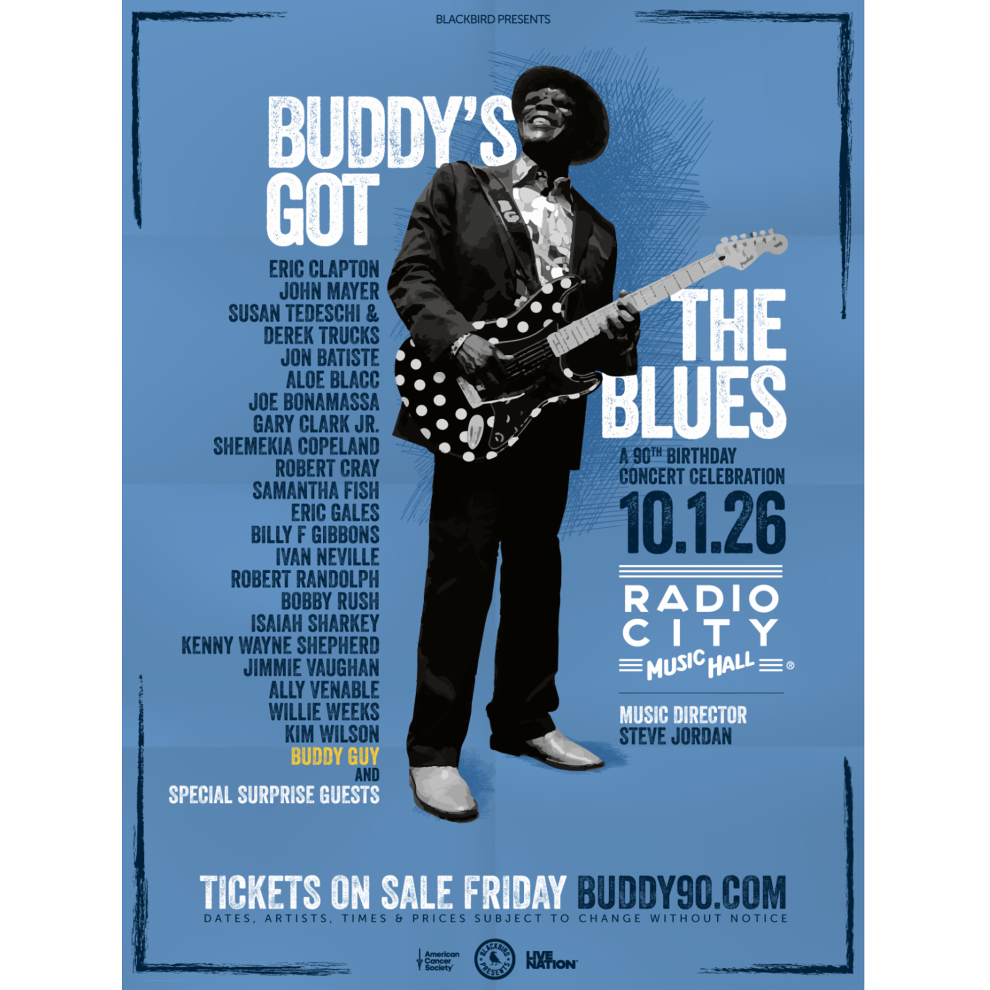 Buddy&amp;rsquo;s Got the Blues: A 90th Birthday Concert Celebration poster