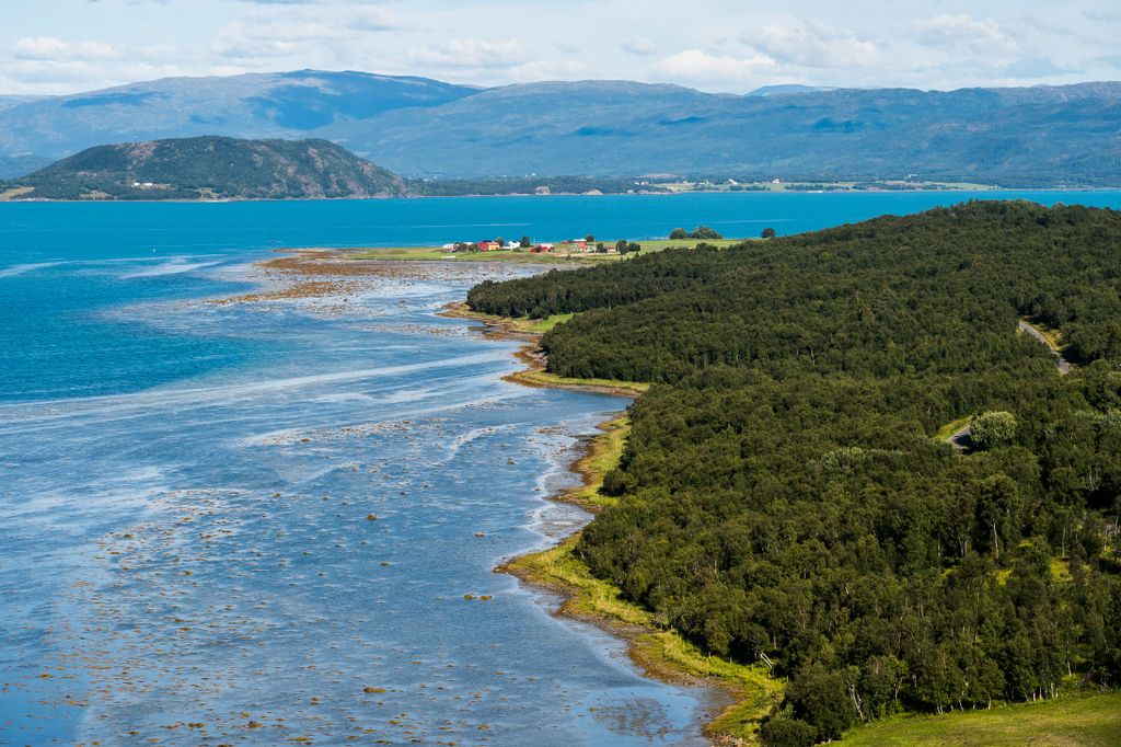 The beautiful coast line on display