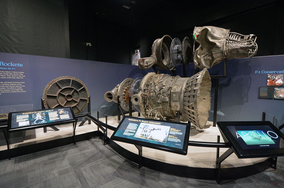 'Apollo' Exhibit: Jeff Bezos' Recovered Rocket Engines Debut In Seattle ...