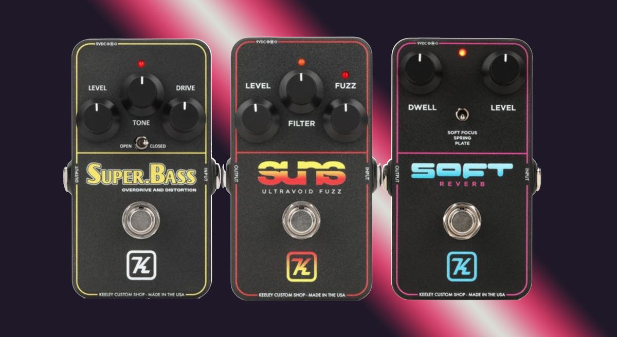 Keeley Electronics Sweetwater Exclusives: Super Bass; Suns Ultravoid Fuzz; Soft Reverb