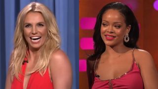 Britney Spears on Jimmy Fallon and Rihanna on Graham Norton.