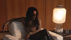 lenny kravitz with the paper lantern he designed