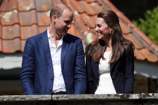 Prince William, Duke of Cambridge and Catherine, Duchess of Cambridge at the Tresco Abbey Gardens during a visit to Cornwall on September 2, 2016 in Tresco, England