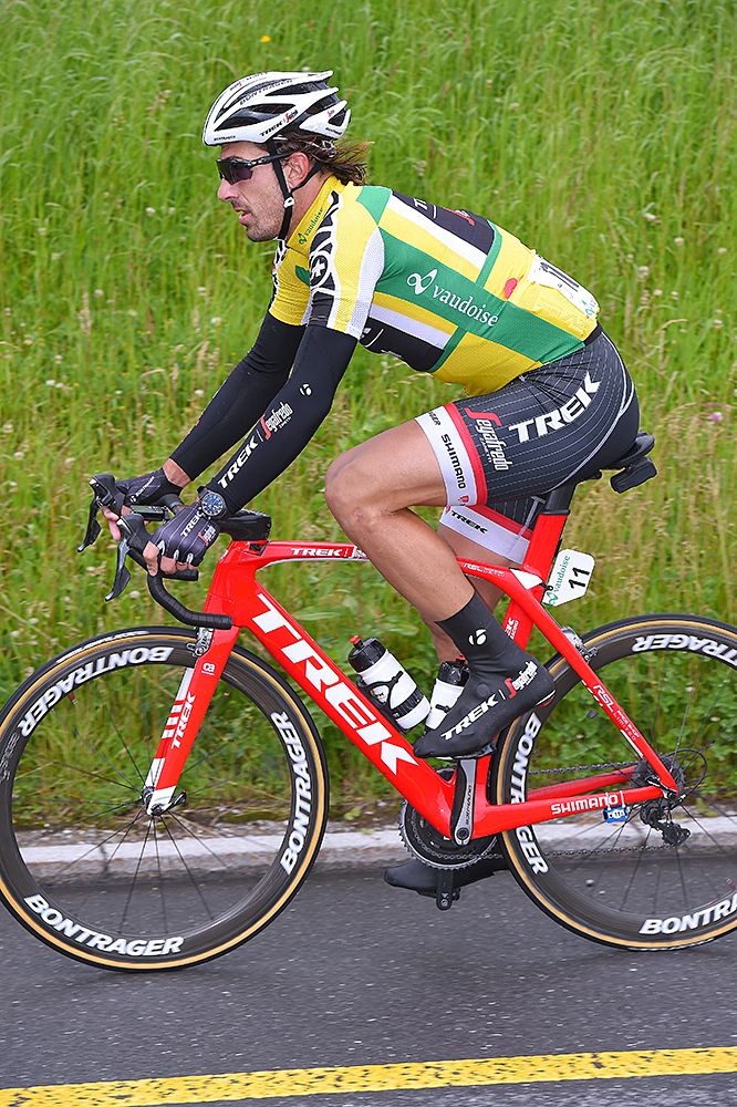 Fabian Cancellara (Trek-Segafredo) during stage 2 at Tour de Suisse