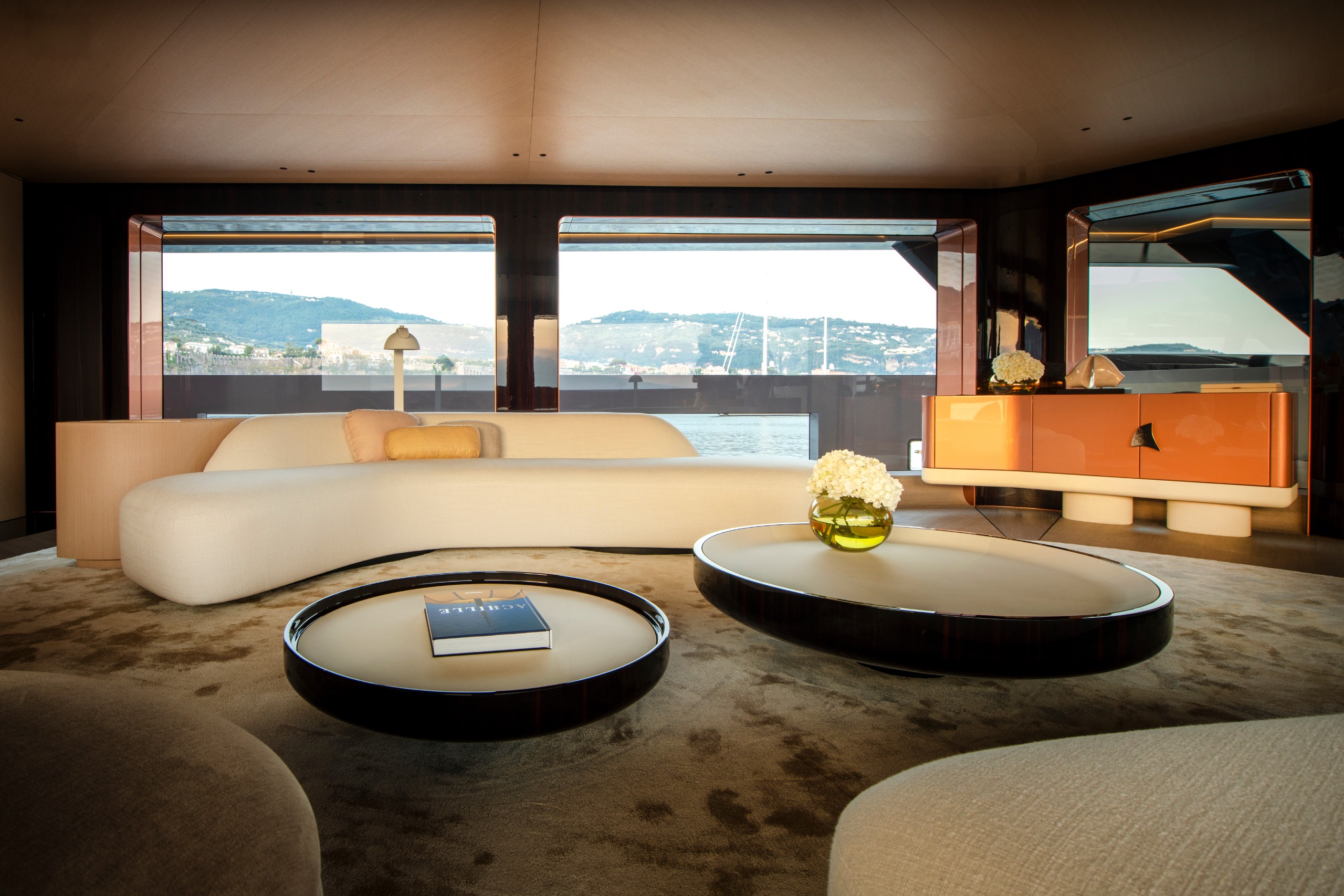 The living room on the main deck