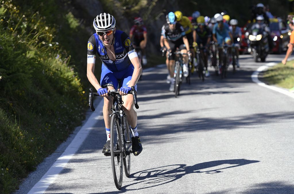 Dan Martin launched an attack on the road to Finhaut-Emosson
