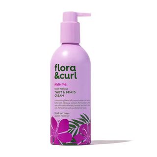 Fashion Week Beauty Trends AW24 Flora & Curl Sweet Hibiscus Twist and Braid Cream