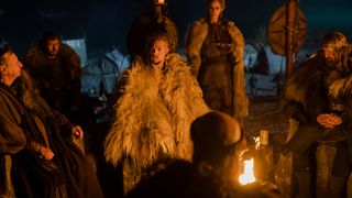 John Buick as King Owain, Ross Anderson as Domnal, Alexander Dreymon as Uhtred, Ingrid Garcia Jonsson as Brand and Rob Hallett as King Constantin The Last Kingdom: Seven Kings Must Die.
