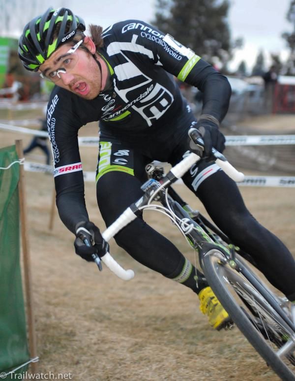 Jamey Driscoll (Cannondale) with a brief race lead