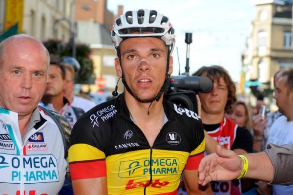 Philippe Gilbert (Omega Pharma Lotto) after the stage