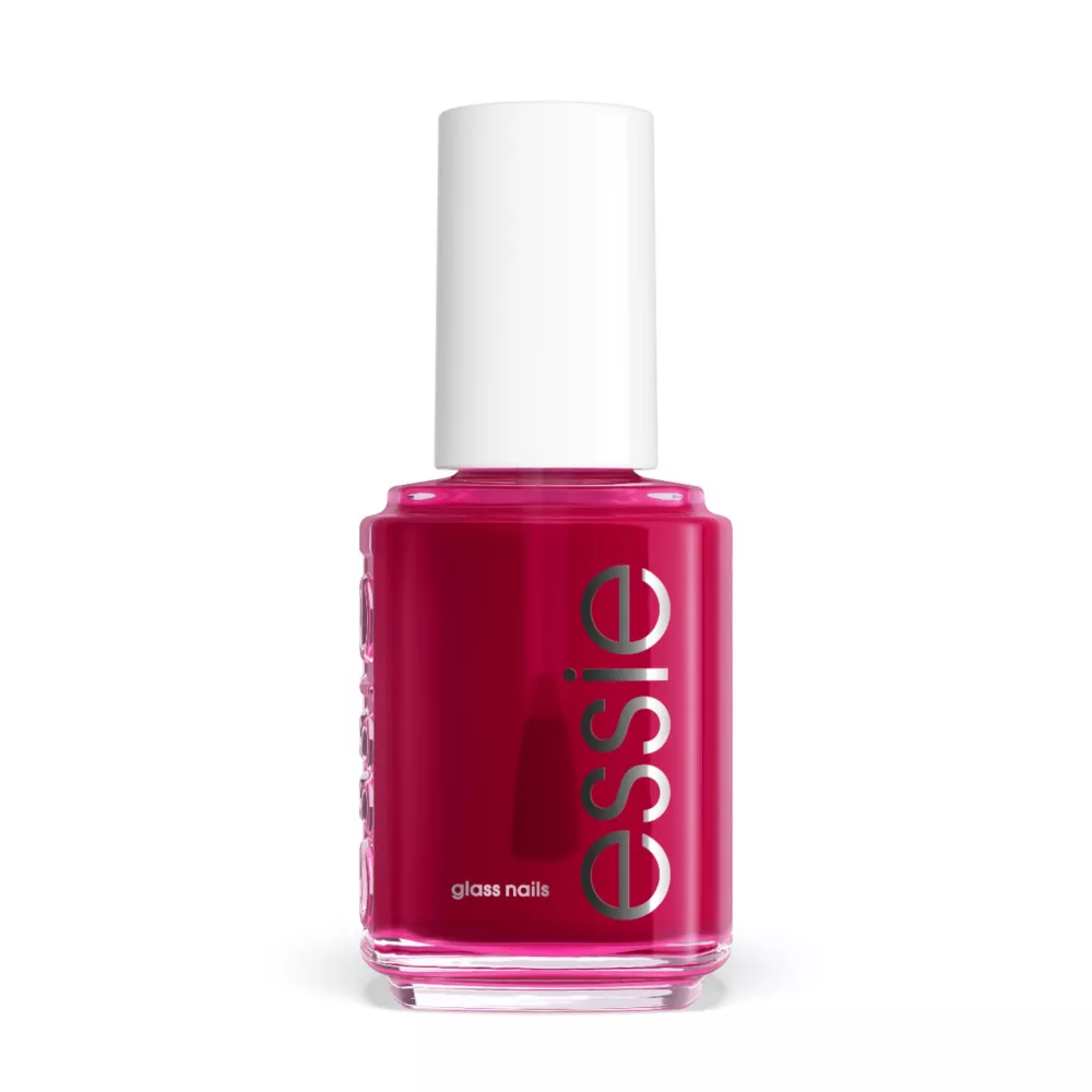 Essie Glass Nails Highballer, Vibrant Fuchsia Nail Polish, Sheer Finish, 13.5ml