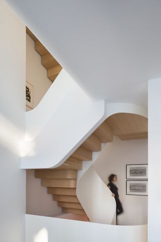 Light falls house staircase