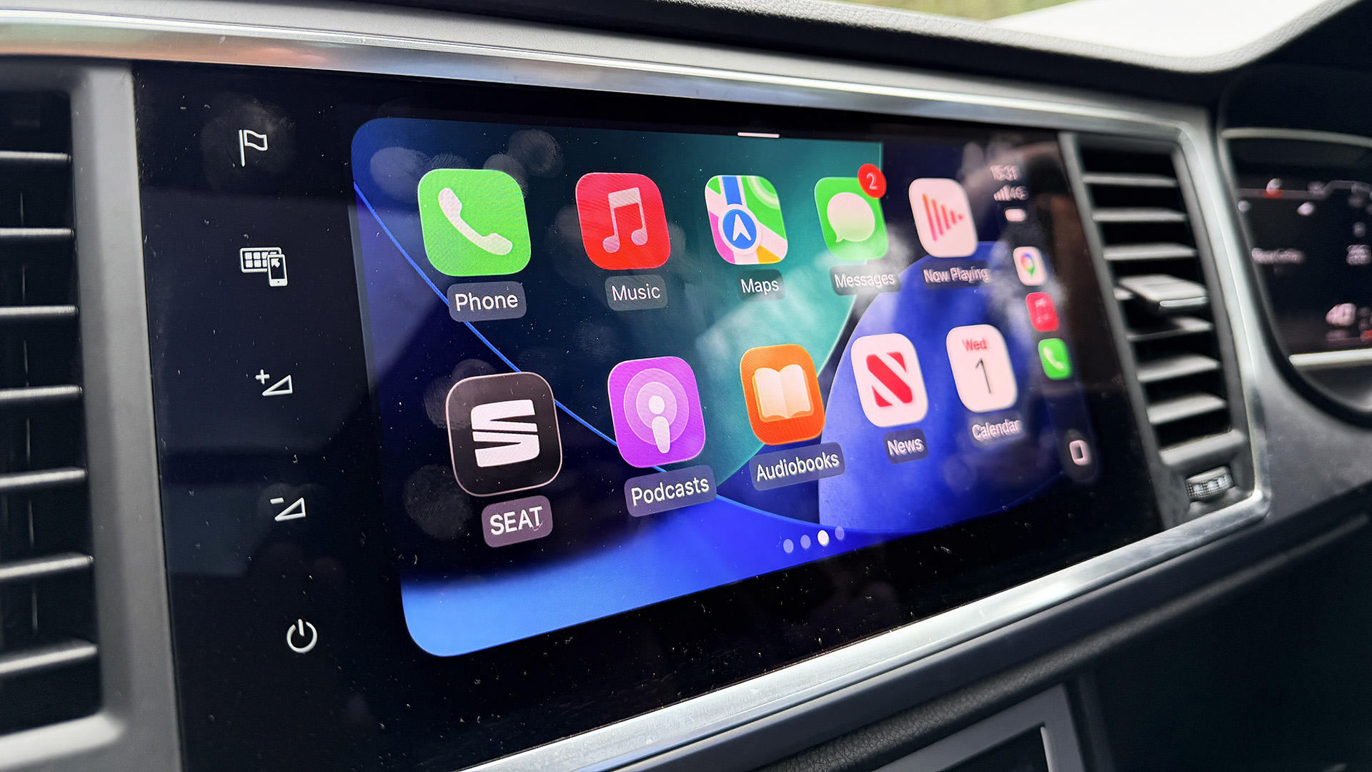 Apple CarPlay running in a Seat Ateca