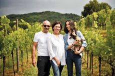 Flavio Basilicata and Silvana Forte of Le Due Terre with daughter Cora