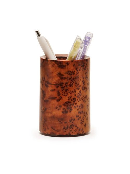 Thuya Wood Burl Pen Holder