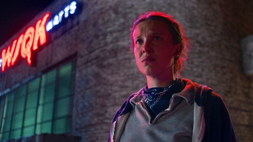 Eleven in front of the radio station 