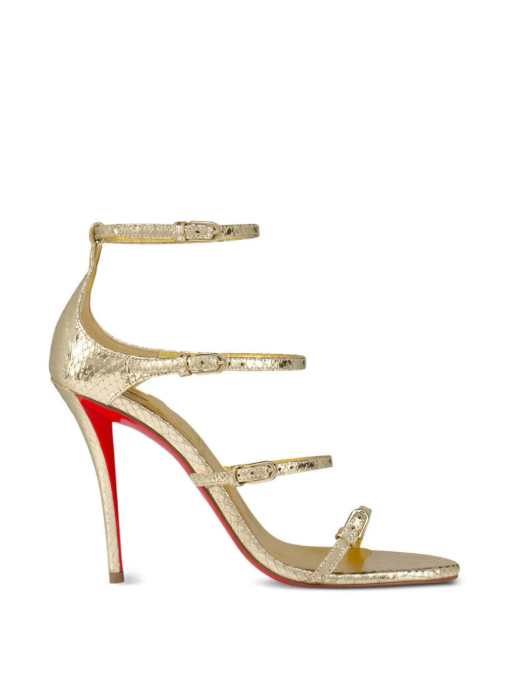 Christian Louboutin Millenium Buckle-Strap Sandals | 38