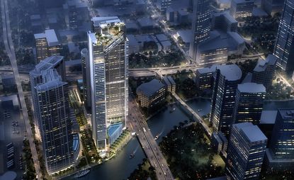 Located at 24 SW 4th Street, One River Point is Rafael Viñoly’s latest Miami project, scheduled to complete in 2020
