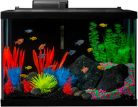 GloFish Aquarium Kit Fish Tank with LED Lighting and Filtration Included | RRP: $129.99 | Now: $100.81 | Save: $29.18 (22%) at Amazon.com