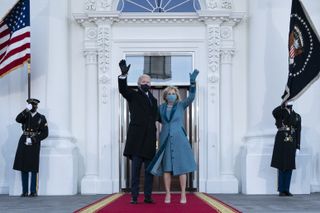 Joe Biden and Jill Biden at the 2021 inauguration