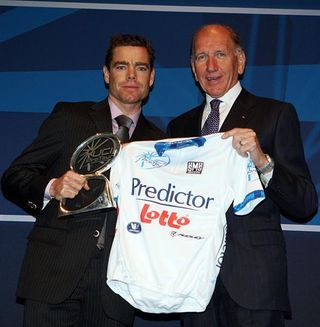 Cadel Evans was officially awarded the ProTour winner's jersey