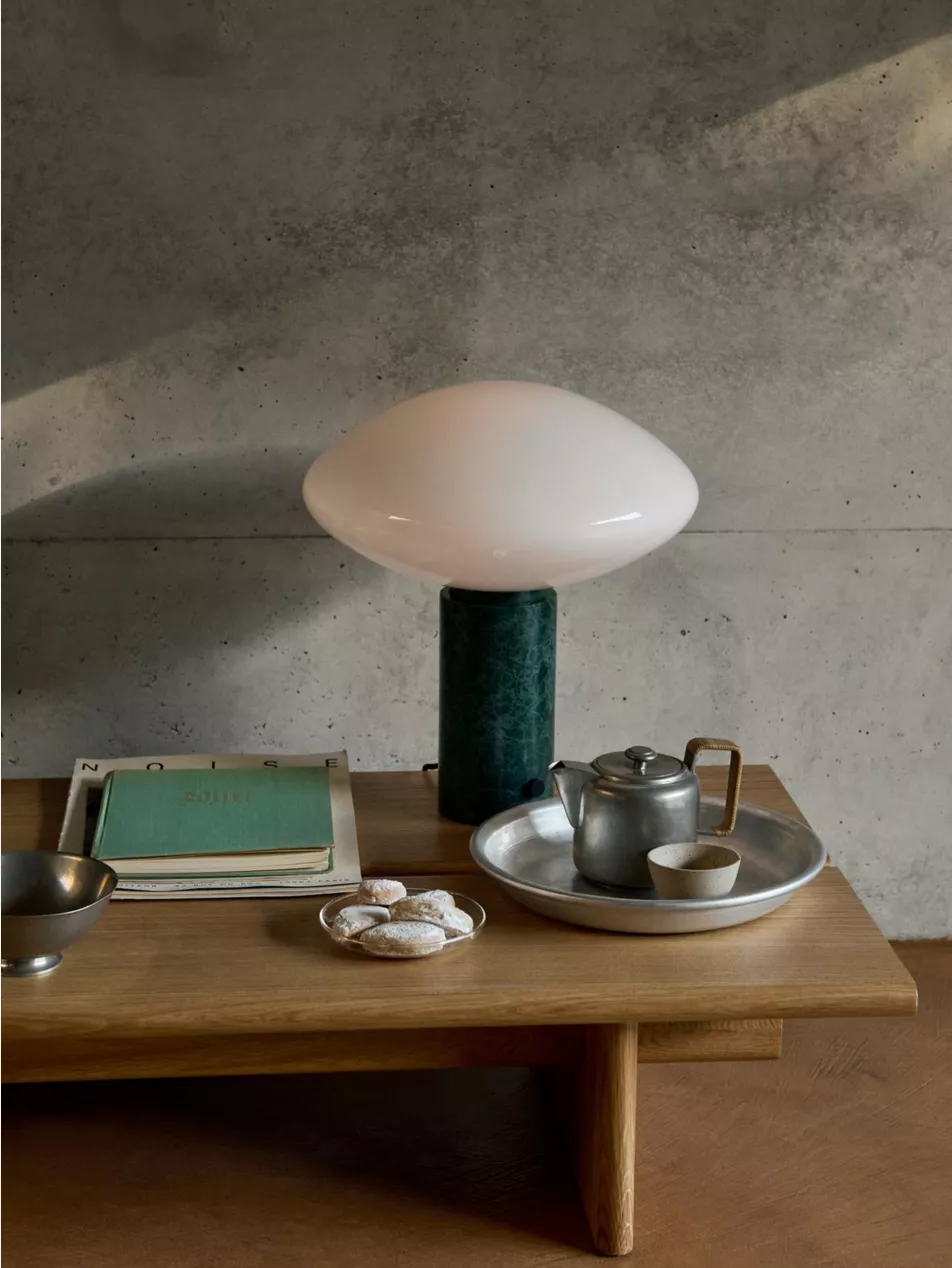 Mist Ap17 Glass and Marble Table Lamp