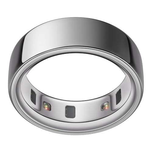 Oura Ring 4 - Silver - Size 9 - Smart Ring - Size First Ring 4 Sizing Kit - Sleep Tracking Wearable - Heart Rate - Fitness Tracker - Up to 8 Days of Battery Life