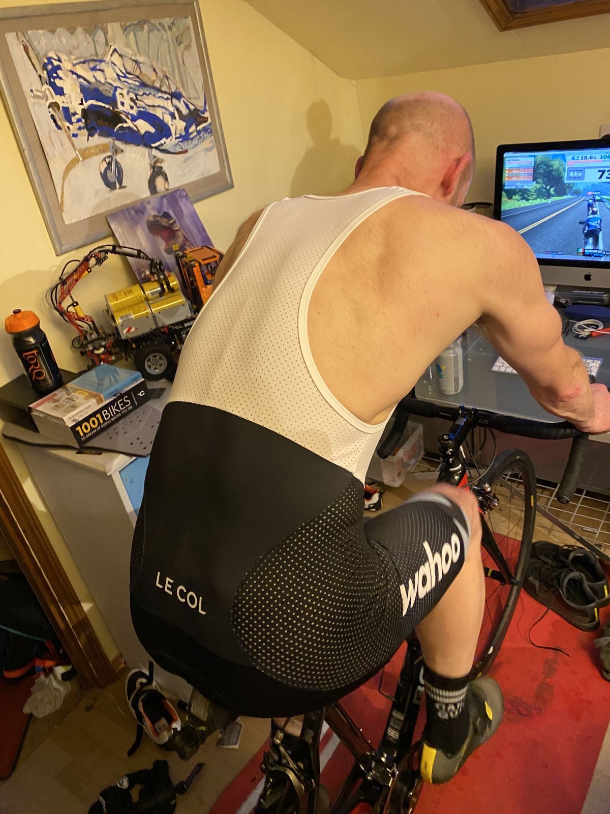 le col x wahoo indoor training bib shorts