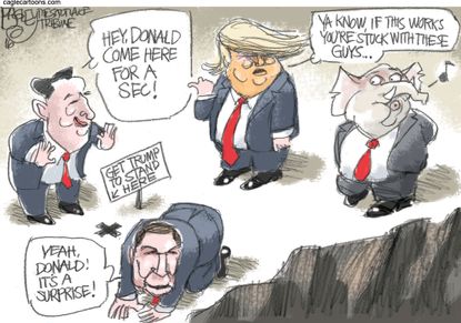 Political Cartoon U.S. Cruz Kasich Collusion